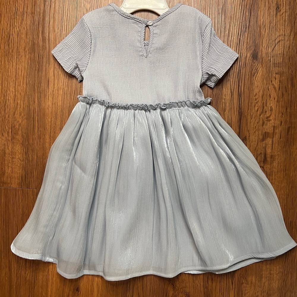 Le Chic Girls Size 2T Light Blue Dress and White Jacket Set New - Picture 4 of 5